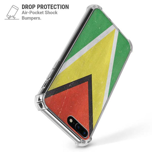 Guyana Flag Distressed iPhone 7/8 Plus Clear Case
